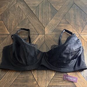 Adore Me Kaia Black Contour Bra Size 38DD NWT